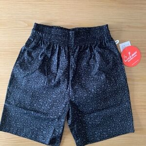 COOKMAN CHEF SHORT PANTS - BLACK LEOPARD - SIZE Medium